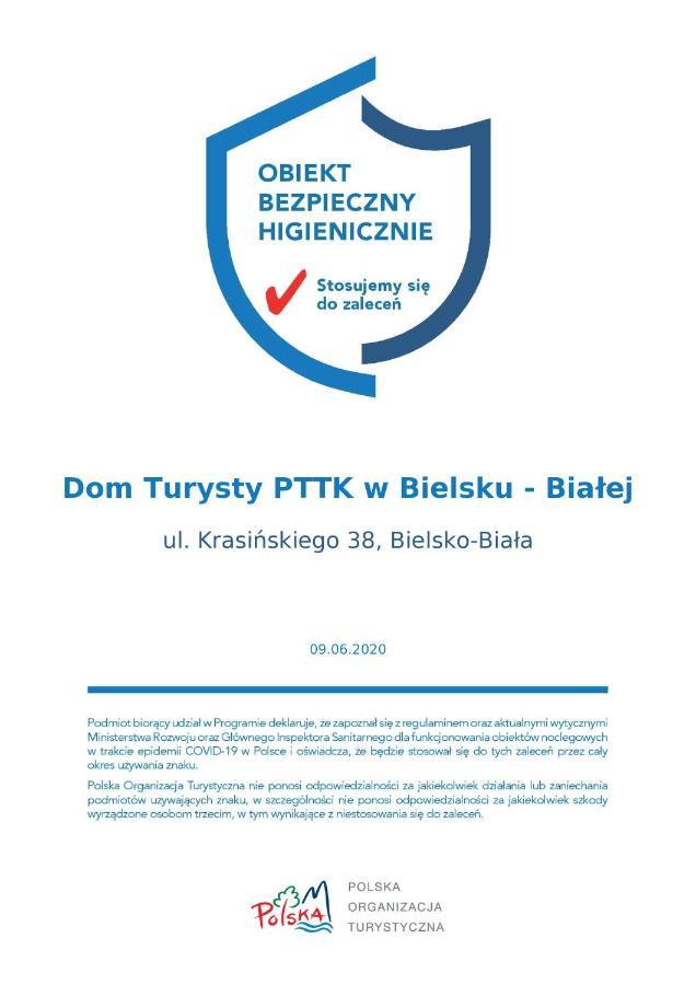 Dom Turysty Pttk W Bielsku - Bialej Hotel Bielsko-Biała Eksteriør billede